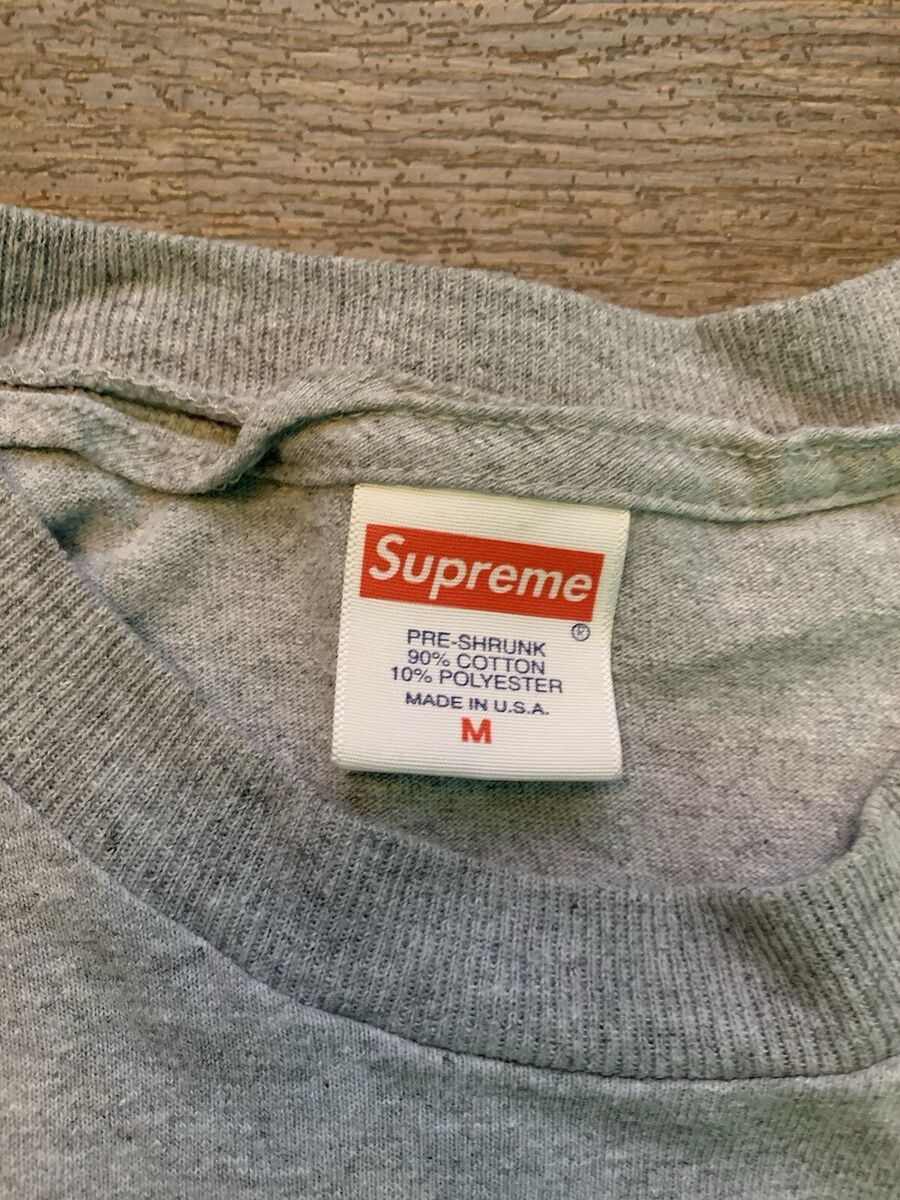 Vintage Supreme Box Logo Established 1994 Long Sleeve Gray Vintage Supreme Box Logo Established 1994 Long Sleeve Gray