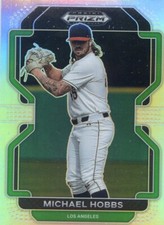 2022 PANINI DRAFT PICKS PRIZM SILVER NO.220 Michael Hobbs - Los Angeles Dodgers