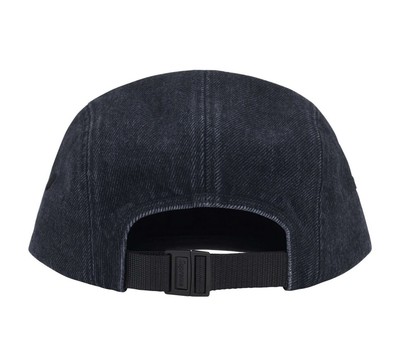 NEW SUPREME DENIM CAMP CAP BLACK OS (100% AUTHENTIC (BRAND NEW 