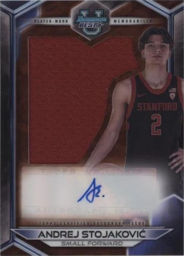 2023-24 Bowman University Best - Andrej Stojakovic #PJR-AS