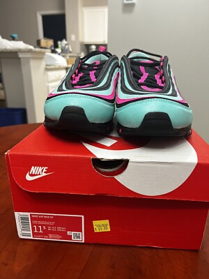 Nike Men’s Air Max 97 Hyper Turquoise Size 11. Nike Air Max 97 Hyper Turquoise South Beach Mens Shoes  main image 3