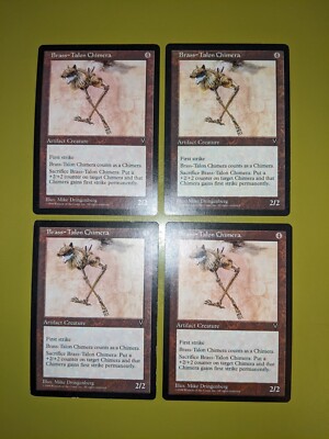 Brass-Talon Chimera x4 Visions 4x Playset Magic the Gathering MTG 