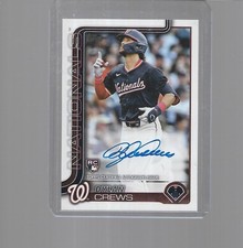 2025 TOPPS SERIES 1 BASEBALL DYLAN CREWS ROOKIE REAL ONE AUTOGRAPH #74