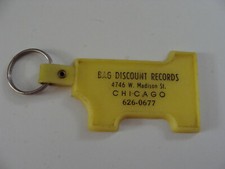 Vintage Chicago Key Ring Fob Bag Discount Records 1960s ?