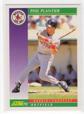 Phil Plantier 1992 Score Baseball Base Rookie Prospect #406 Boston Red Sox