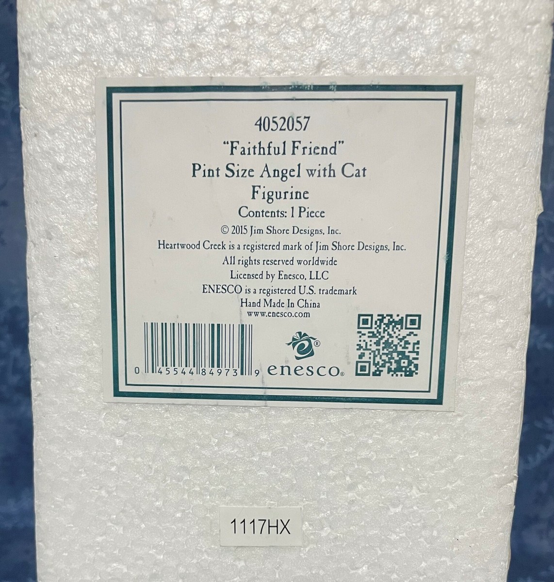 Jim Shore Faithful friend Pint Sized Angel with Kitten Cat