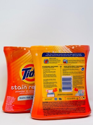 2 Tide Stain Release Power In-Wash Booster Stains Out No Doubt 8.8 oz/ 250g New
