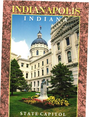 Indianapolis Indiana State Capitol Building Chrome Postcard John Hinde Unused