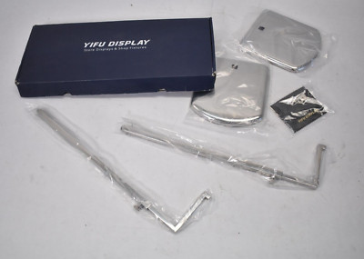 Yifu Display Chrome Purse Handbag Display Stands 2 Pack Polished Chrome D13491