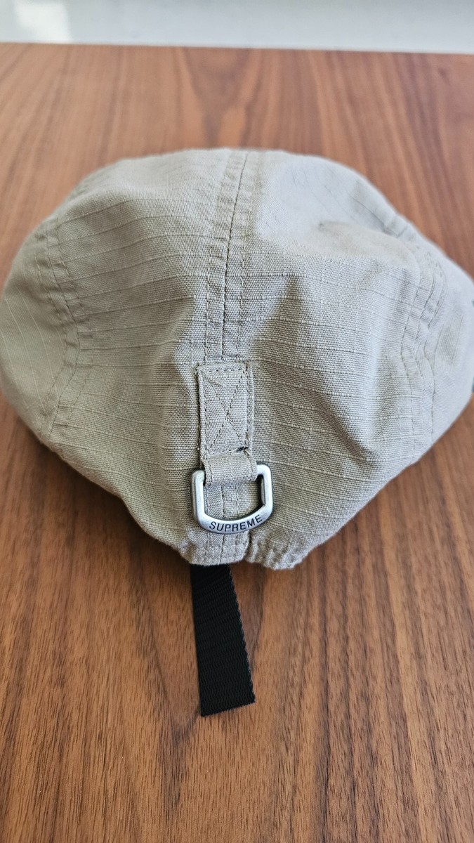 Supreme Metal D-Ring Camp Cap Khaki Red Box Logo FW17 Brand NEW