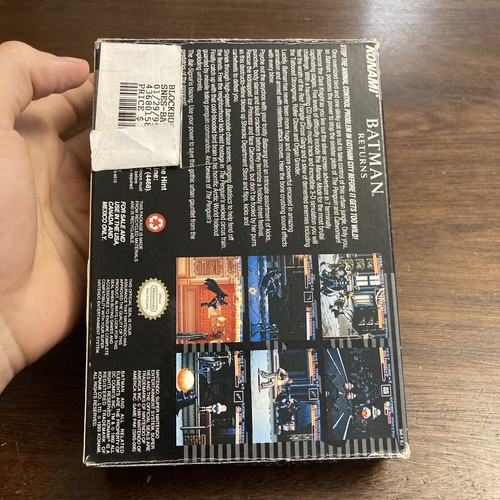 Batman Returns (Super Nintendo SNES, 1992) Rental Copy - Tested - Authentic - Picture 10 of 10