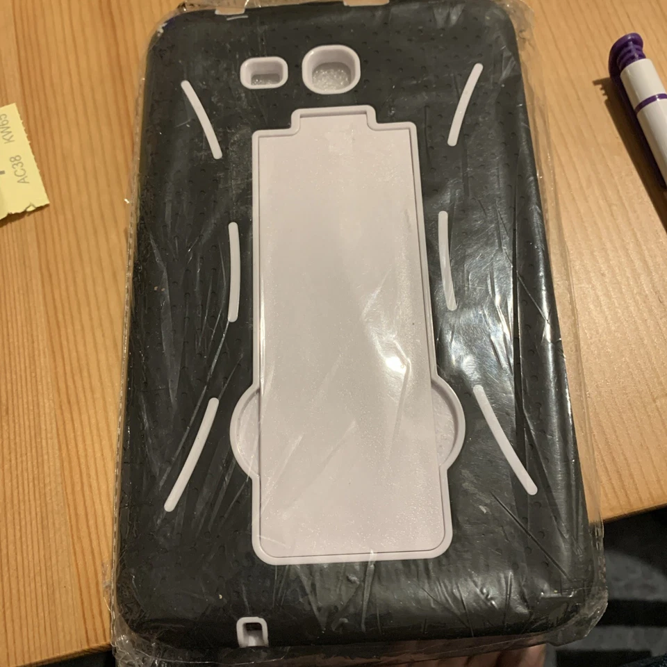 NEW Samsung Galaxy Tab 3 Lite 7.0 3G VE V tablet case w kickstand purple & black - Image 4 of 4