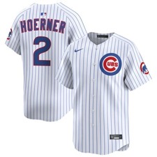 Chicago Cubs Nico Hoerner #2 Nike Men's White 2026 Official MLB Limited Jersey