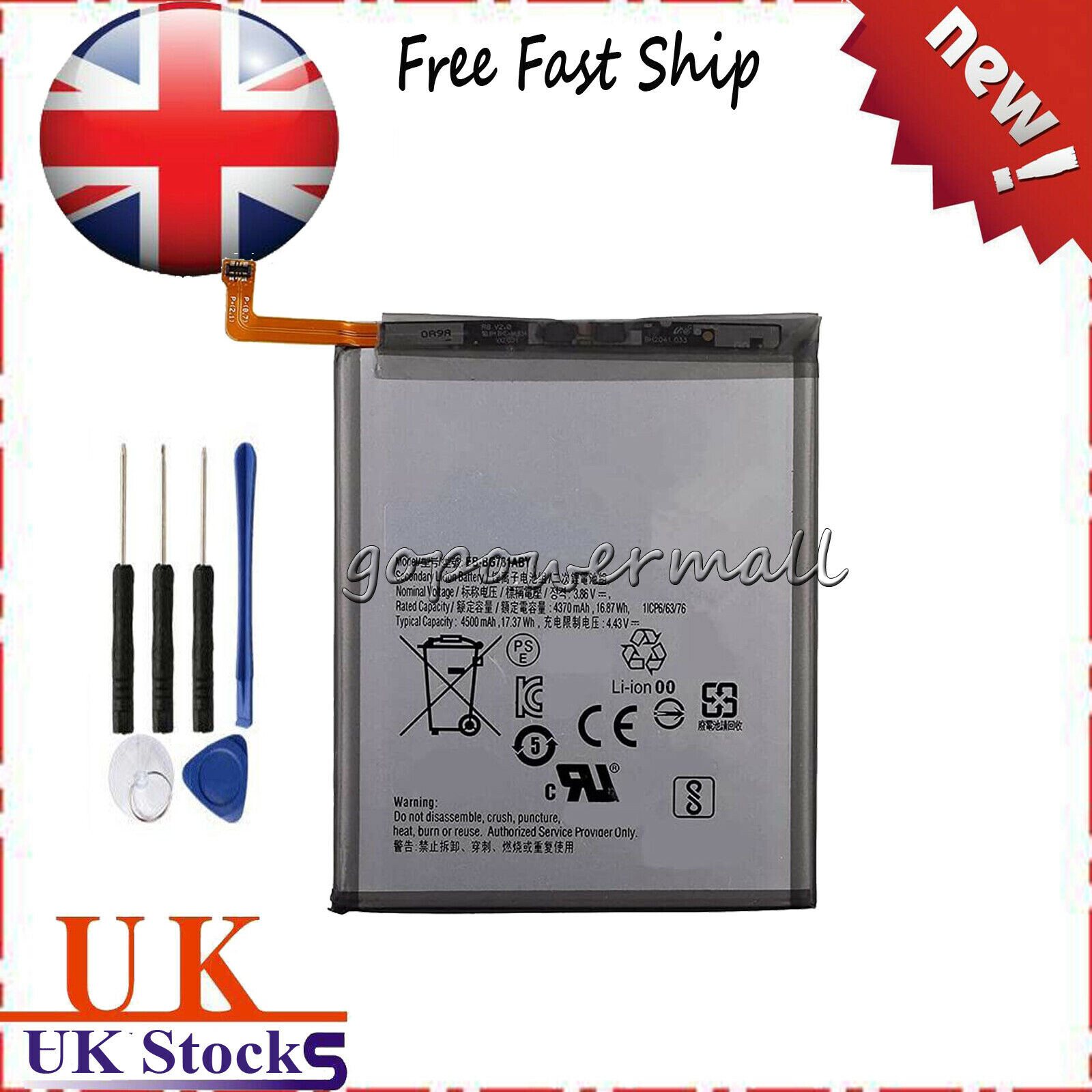 EB-BG781ABY Battery For Samsung Galaxy S20 FE G780 S20 FE 5G G781 / A52 5G A526