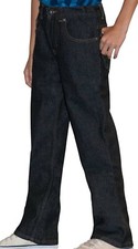 Faded Glory Boy's Relaxed Fit Adjustable Waist Blue Jeans Size 7 and 8 Regular