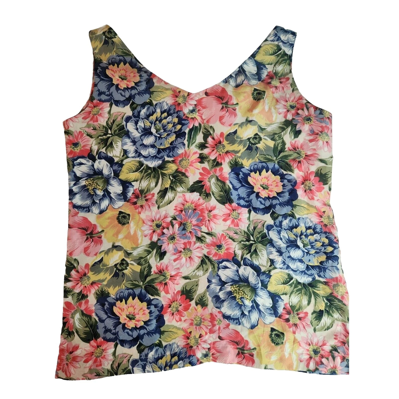 Camisetas sin mangas informal de seda Express para Mujeres