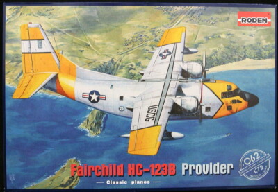 Roden Models 1/72 FAIRCHILD C-123B PROVIDER U.S. Coast Guard Transport