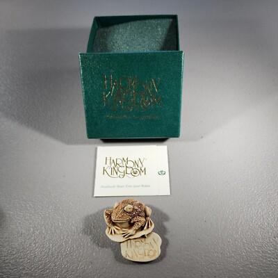 Harmony Kingdom Toad Frog Pin Pendant w/Box 1997 Sweet As a Summer's Kiss  