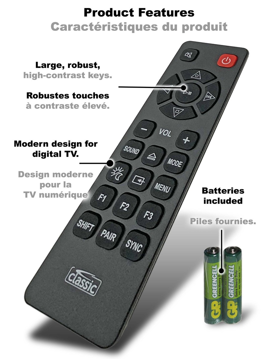 Replacement Remote Control for Goodmans GDSB02BT45