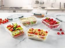 Zulay 5 Glass Meal Prep Containers w/ Lids - ...