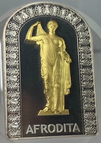 2012 GILT ANDORRA SILVER 10 DENARS APHRODITE GODDESS LOVE NGC PF 69 ULTRA CAMEO
