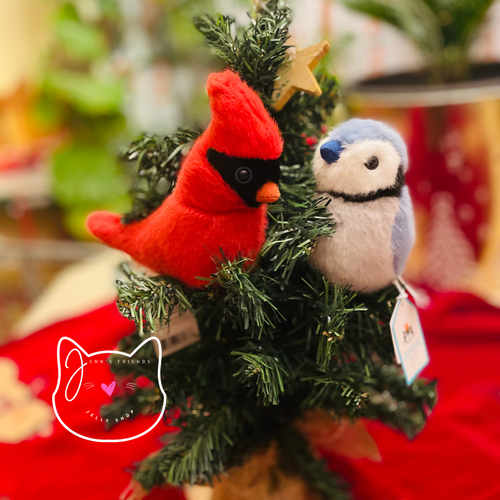 Jellycat BIRDLING CARDINAL New BNWT Bird Soft Plush Toy Nest Red Tree - Picture 12 of 13