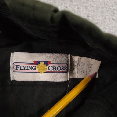 FLYING CROSS Uniform Pants Mens 33-REG Green HEMMED Cargo Pockets 33X28.5 - Picture 14 of 16