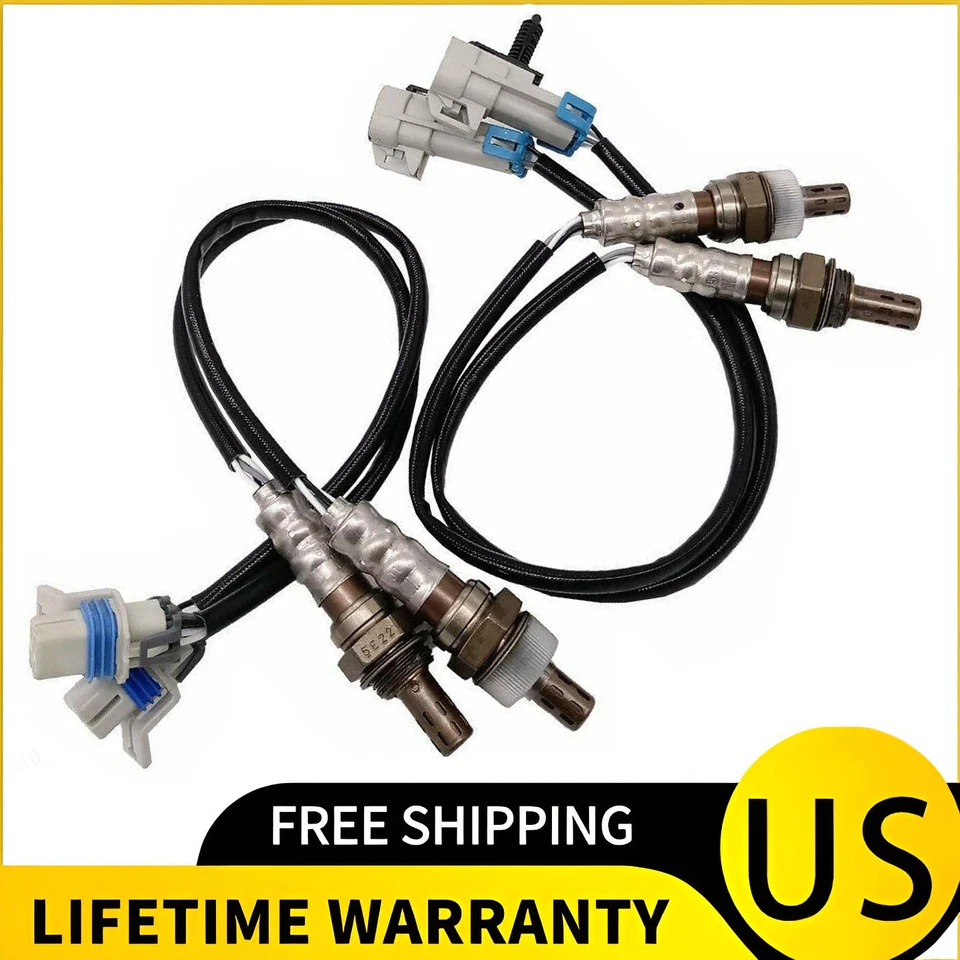 4PCS Oxygen Sensor Upstream+Down For Chevy Silverado 1500 & GMC Yukon 2008-2013 Foto 3 de 4