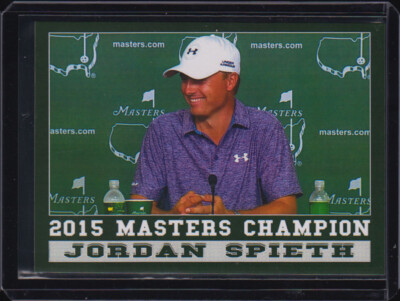 JORDAN SPIETH 2015 MASTERS Champion 1 card PGA Tour Golf Cards Rookie RC