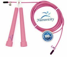 Adjustable Speed Jump Rope Cardio Exercise for Boxing Training Fitness Pink