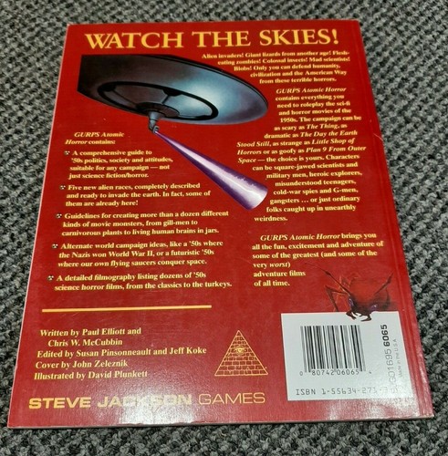 GURPS Atomic Horror - 1st Edition - Steve Jackson Games 6065 - Picture 2 of 4