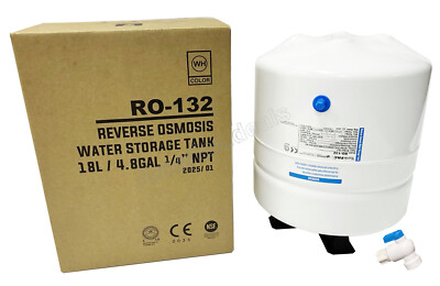 #ad 4.8 Gallon Reverse Osmosis Water Tank Water Storage Metal RO Water Tank NSF $45.65