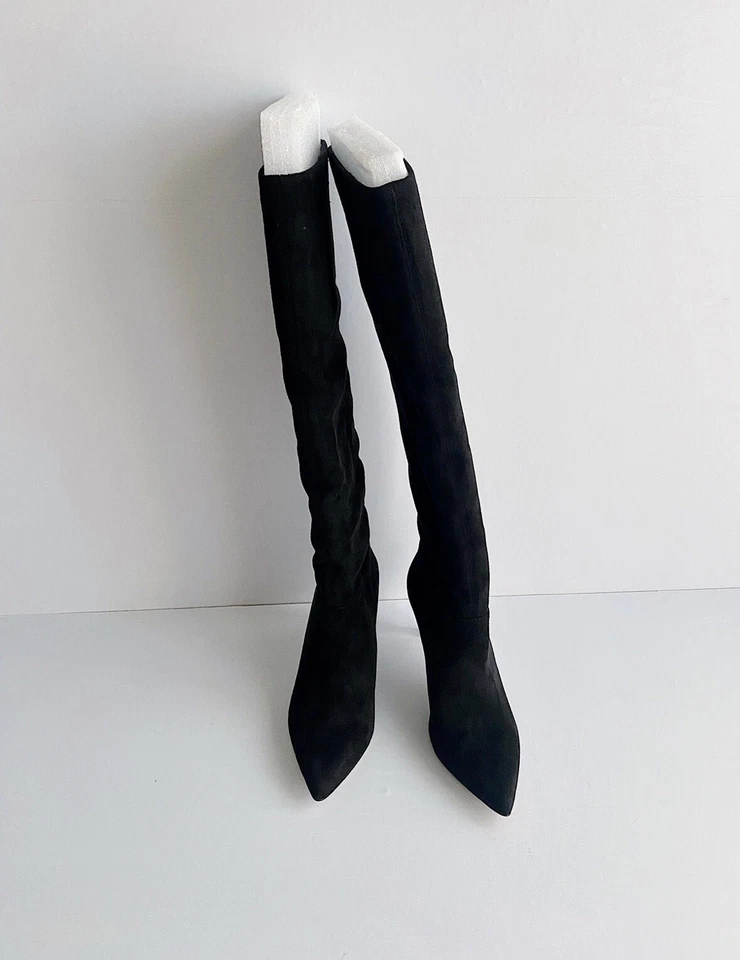 ✨ Новый BCBGENERATION Marlo искусственной замши сутулиться вкратце высокие ботинки черный размер 7 М - Изображение 3 из 4