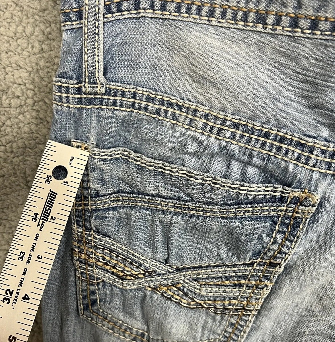 BKE Buckle Jake Jeans Mens 29R Bootcut Light Wash Denim BKE Buckle Jake Jeans Mens 29R Bootcut Light Wash Denim