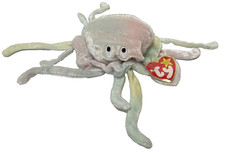 Rare VTG 1999 TY Beanie Babies Plush Goochy Jellyfish Pastel Colors 7" with Tag