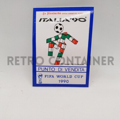 Autocollant Vintage – Italia 90 FIFA World Cup – Punto Vendita – Fabriqué En Italie