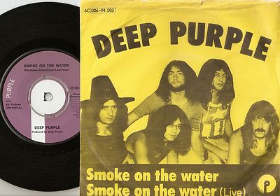 DEEP PURPLE SMOKE ON THE WATER STUDIO & LIVE DANISH 45+PS 1972 HEAVY PSYCH ROCK