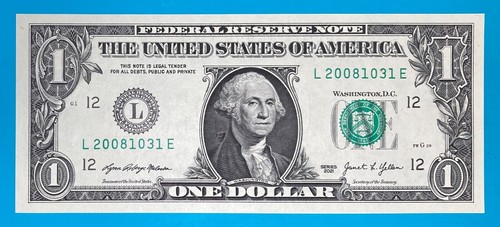 2008 October 31 : L 20081031 E BIRTHDAY Note $1 One Dollar Bill *UNC* - Picture 2 of 3