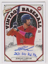 2023 Onyx Vintage JORDAN LAWLER Arizona Diamondbacks INSCRIBED AUTO RC 4/10