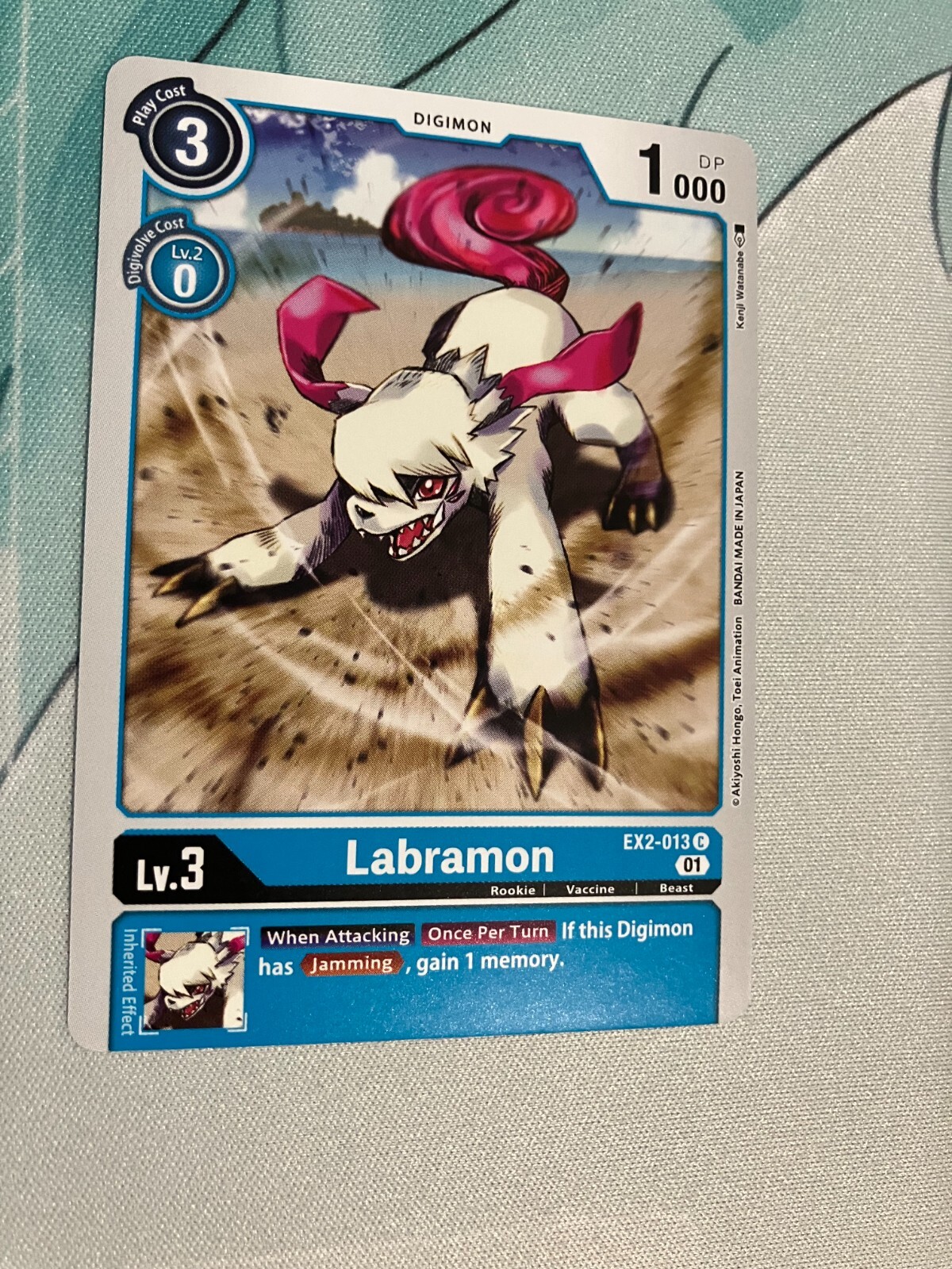 Labramon EX2-013 C Digimon CCG | Digital Hazard Near Mint
