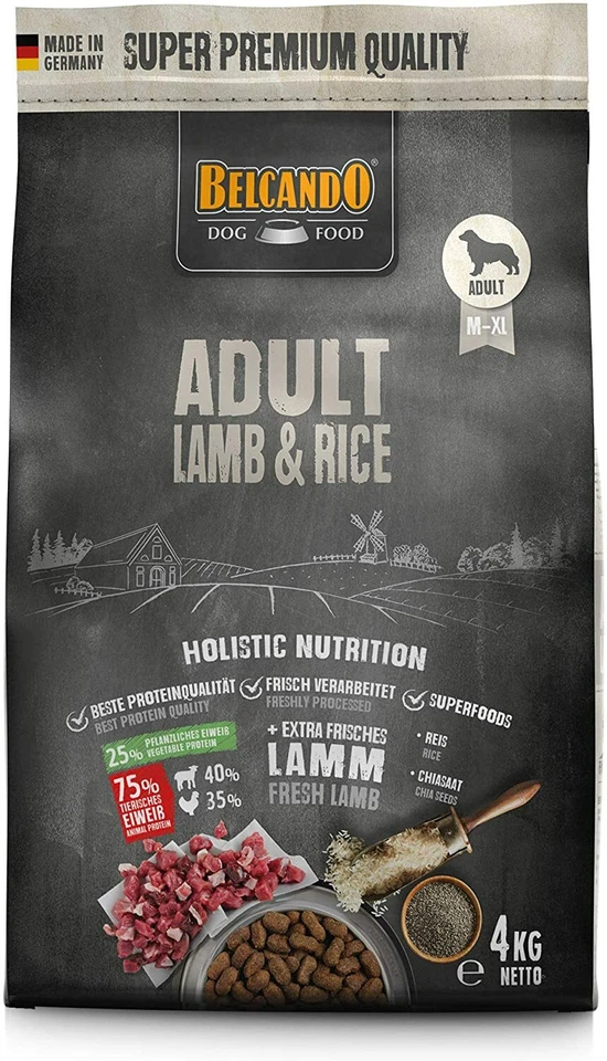 Belcando Adult Lamb & Rice Hundefutter 4kg|für empfindliche Hunde ab 1 Jahr - Bild 3 von 4