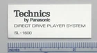 Technics SL-1600 Turntable Logo Badge Custom Made Aluminum