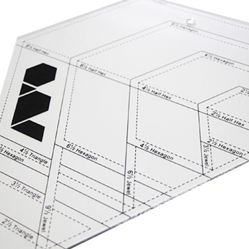 Diamond Shape Patchwork Ruler Quilting Tools High Grade Acrylic Material - Picture 7 of 8