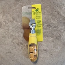 🍋Garden Fresh Lemon/Citrus Zester Garnish Stainless Steel Yellow Ergonomic Bar