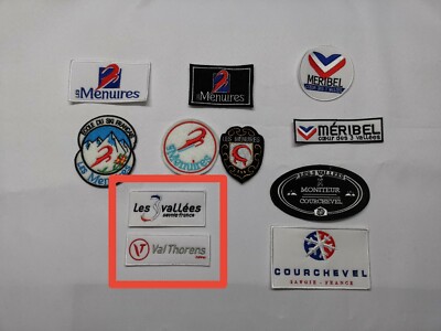 LES ARCS EFS Mountain Ski School Badge Patch Fabric Patch ORIGINAL Vintage