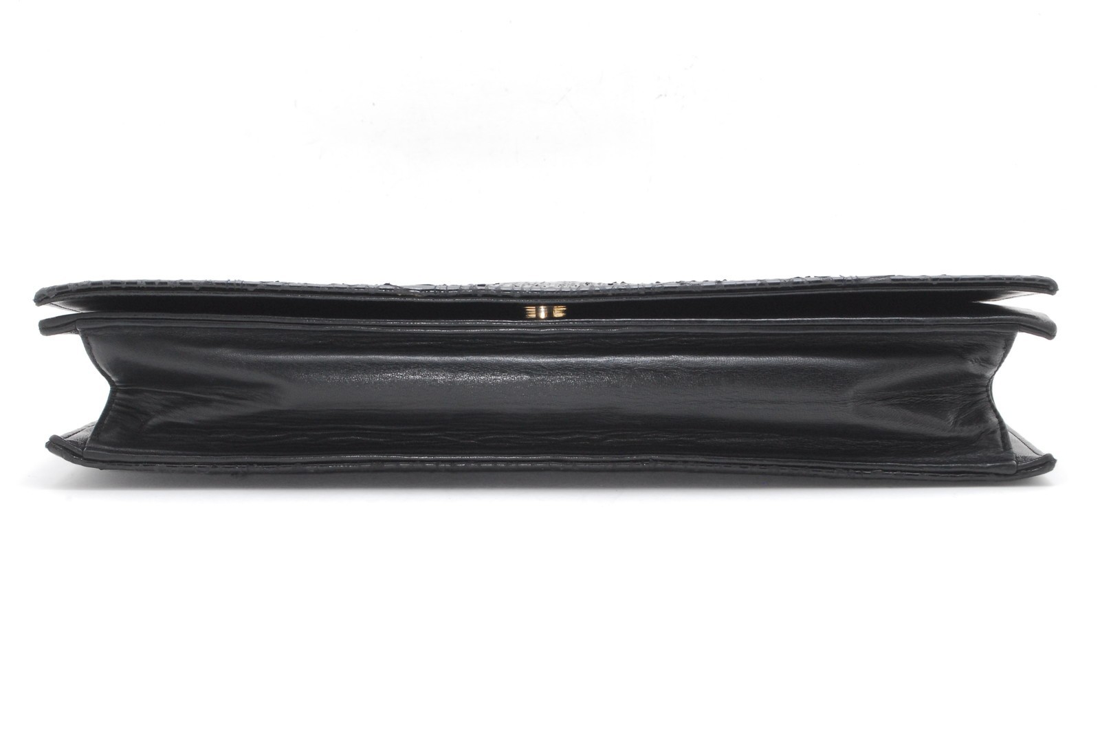 Yves Saint Laurent YSL grande pochette s borsa pelle nera autentica