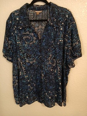 BEAUTIFUL BLOUSE BY WHITE STAG.  SIZE 4X. NEW WITH OUT TAGS.  PRETTY BLOUSE!