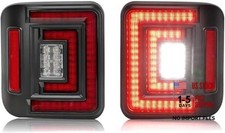 Flush Mount LED Rear Brake Tail Lights For Jeep Wrangler JL 2018-2025