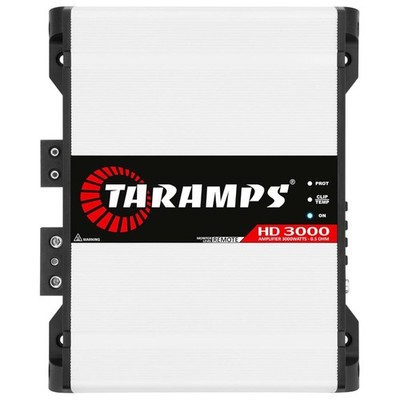 Taramps HD 3000 0.5 Ohm White 1 Channel 3000 Watts RMS MAX Full Range Car Audio