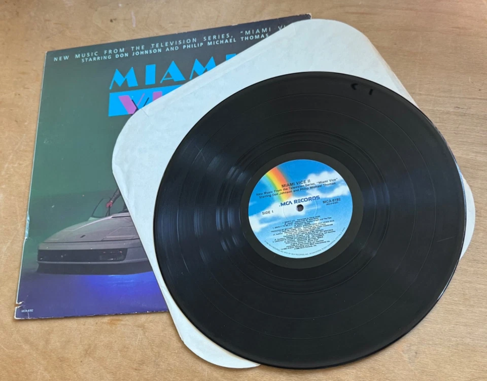 MIAMI VICE II — новая музыка из телешоу — виниловая пластинка (1986, MCA Records) - Изображение 3 из 3